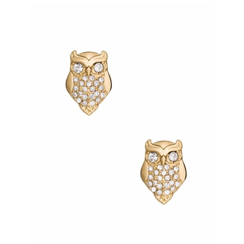 Kate Spade THINGS WE LOVE OWL Earrings Whimsy Animal Designer Stud Jewelry